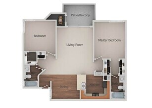 2x2 B 287 floor plan